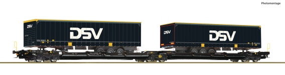Roco 6600034 - H0 - Gelenktaschenwagen T3000e DSV, TX Logistik, Ep. VI